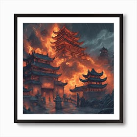 Chinese Pagoda Art Print