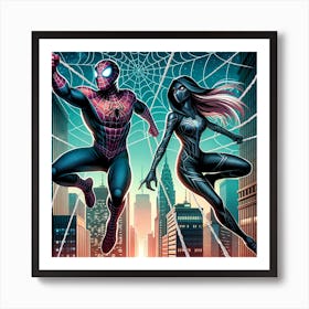 Spidey & Gwen Art Print