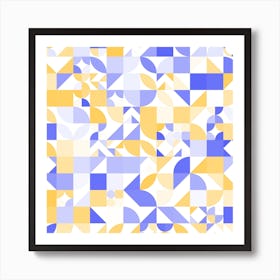 Abstract Geometric Pattern 1 Art Print