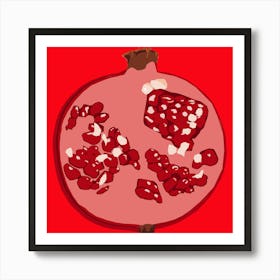 Pop Art Pomegranate Art Print