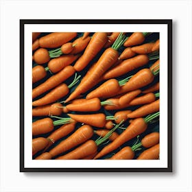Carrot As A Background Perfect Composition Beautiful Detailed Intricate Insanely Detailed Octane R Art Print