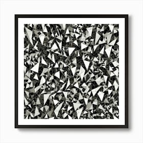 Black and White Abstract Art 163 Art Print