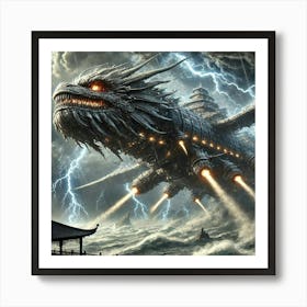 Shenlong Dreadnought Storm Generation Art Print