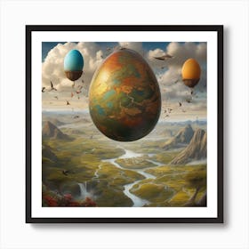 Easter Eggs Art Print