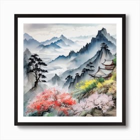 Mountain Landscape Art Print