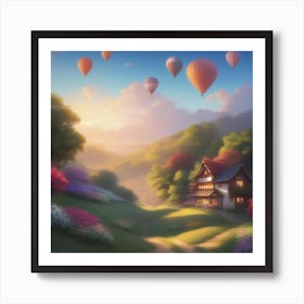 Hot Air Balloons Art Print