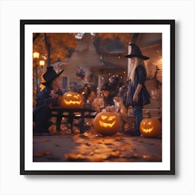 Halloween Stock Photos & Royalty-Free Footage Art Print