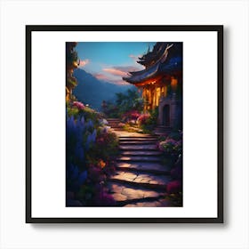 Chinese Garden Art Print