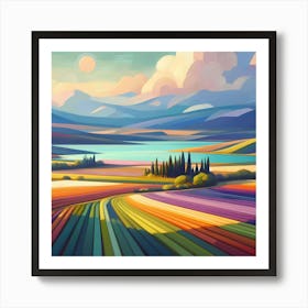 Landscape Painting 125 Art Print