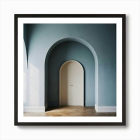 Empty Room With Arched Door 1 Art Print