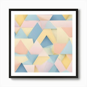 Abstract Triangles 4 Art Print