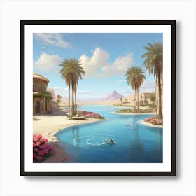 Egyptian Palace Art Print