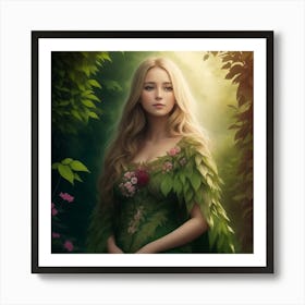 Mother Nature Guardian of the Garden Art Print