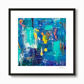 Contemporary art, modern art, mixing colors together, hope, renewal, strength, activity, vitality. American style.75 Art Print