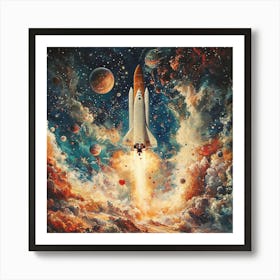 Space Shuttle Launch 1 Poster