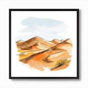 Desert Landscape 9 Art Print