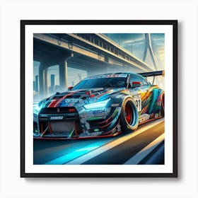 Fast japanese sports car Art Print