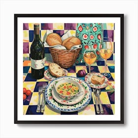 Lenoteca Trattoria Italian Food Kitchen Art Print