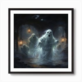 Ghosts In The Dark Art Print