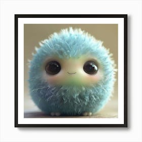 A Cute Fluffy Spherical Creature. Poster