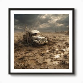 Truck In The Desert 10 Art Print