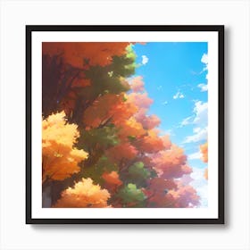 Autumn Trees Poster