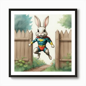 Super Bunny 6 Art Print