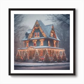 Christmas House 82 Art Print