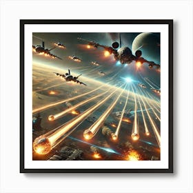 Phoenix Class Bombers Coordinated Strikes Art Print