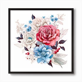 Floral Bouquet 7 Art Print