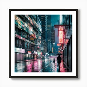 Rainy Night Art Print
