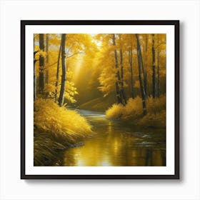 Golden Autumn Art Print