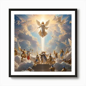 Angels In Heaven Art Print