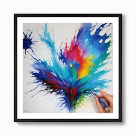 Abstract Watercolor Painting Art Print