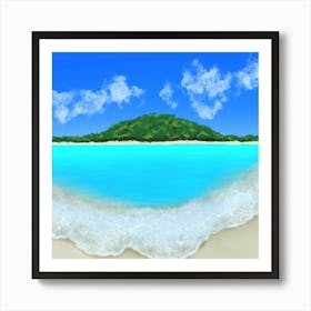 BEACH LANDSCAPE Art Print