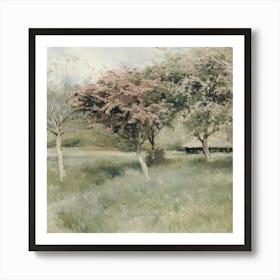 Blossoming Trees 1 Art Print