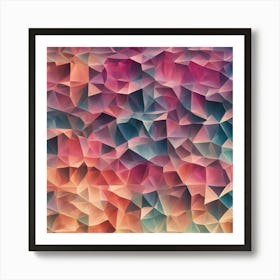 Abstract Polygonal Background Art Print