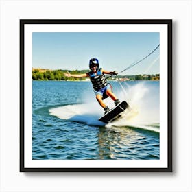 Water Skiing Art Print