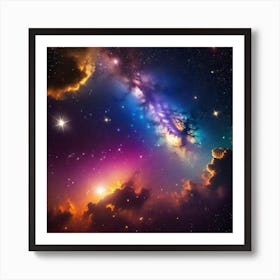 Space Wallpaper Art Print