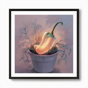 Pepper In A Pot 4 Art Print