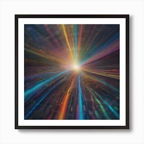 Abstract Rays Of Light 10 Poster