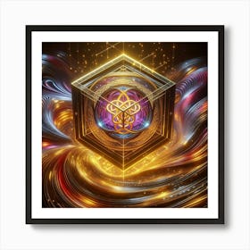 Cube Of Light 2 Art Print