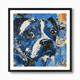 Abstract Melancholy Puppy Art Print