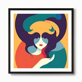 Woman'S Face 1 Art Print