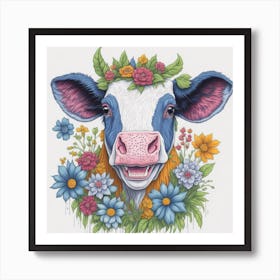 Cow luck Art Print