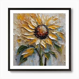 Sunflower Painting 1 Art Print