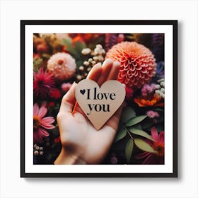 Love you 3 Art Print