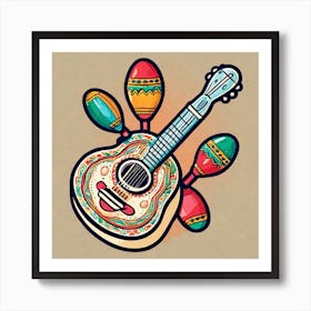 Mexican Guitar 19 Poster