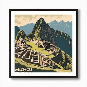  Machu Picchu Peru Travel Poster Peru Wall Art  Art Print