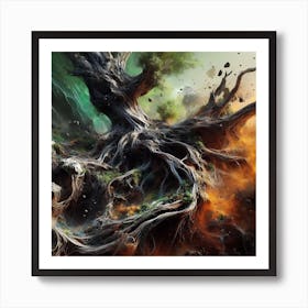 Nature Tree Exposed Art Print